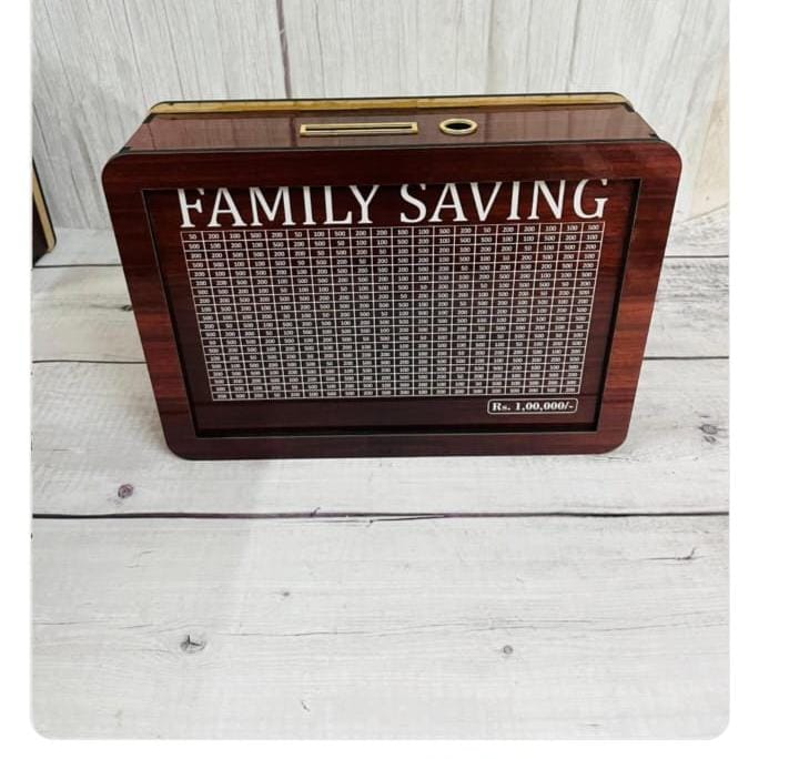 Unique MDF Piggy Bank with Custom Photo and Name