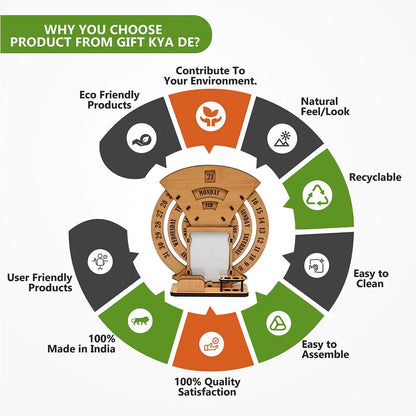 Eco-Friendly Round Calendar with Custom Photo Options | The Eco-Friendly Round Calendar | Perfect for Corporate Gifting