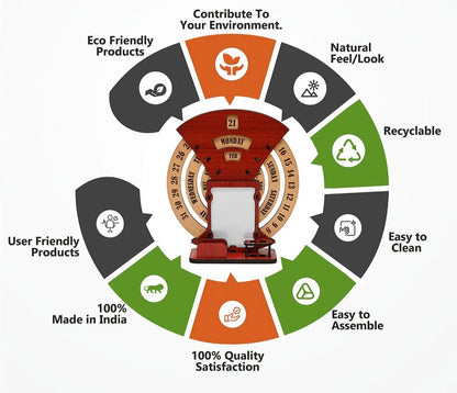Eco-Friendly Round Calendar with Custom Photo Options | The Eco-Friendly Round Calendar | Perfect for Corporate Gifting
