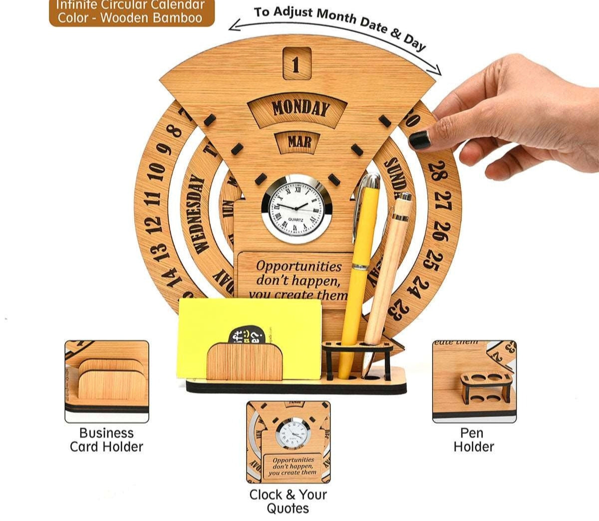 Eco-Friendly Round Calendar with Custom Photo Options | The Eco-Friendly Round Calendar | Perfect for Corporate Gifting