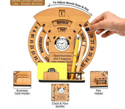 Eco-Friendly Round Calendar with Custom Photo Options | The Eco-Friendly Round Calendar | Perfect for Corporate Gifting