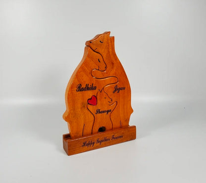 Personalized wooden name puzzel For Baby Couple Kids