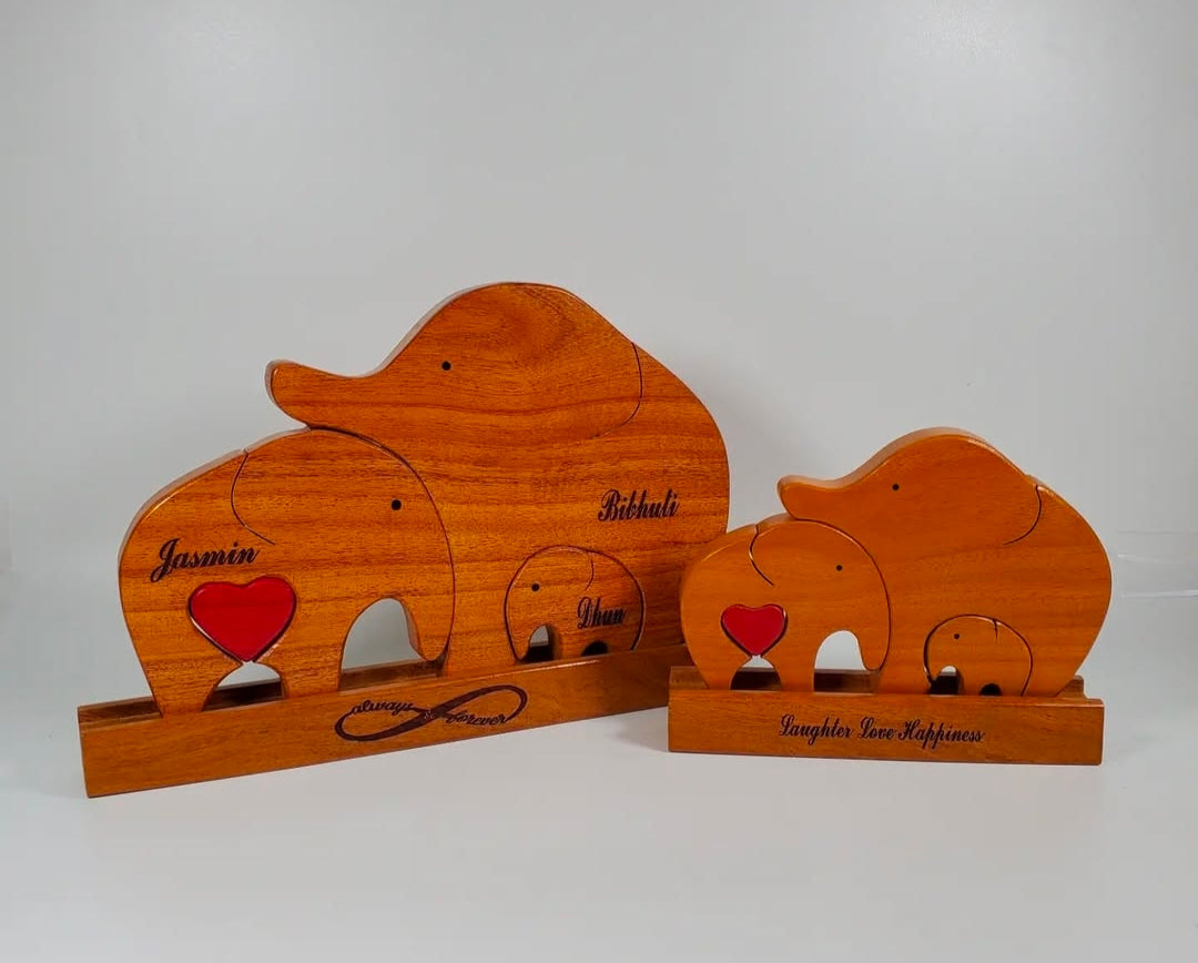 Personalized wooden name puzzel For Baby Couple Kids