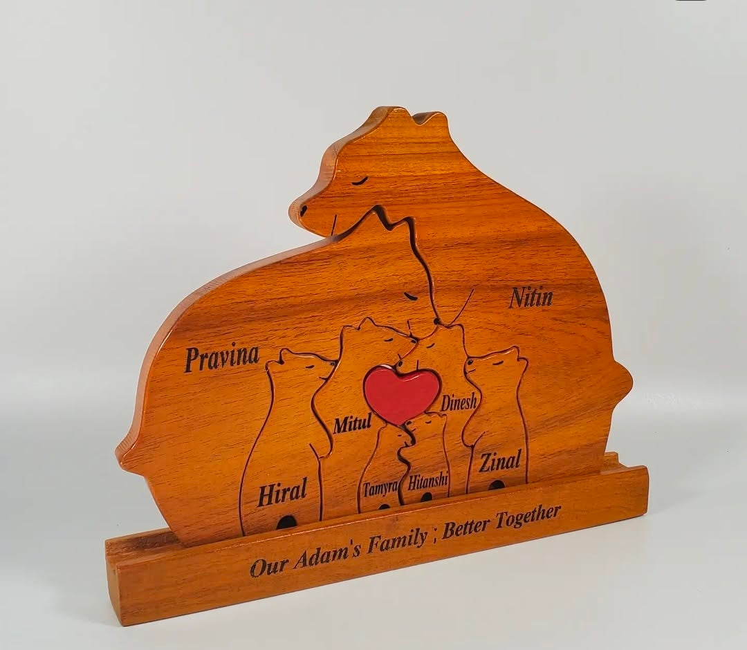 Personalized wooden name puzzel For Baby Couple Kids
