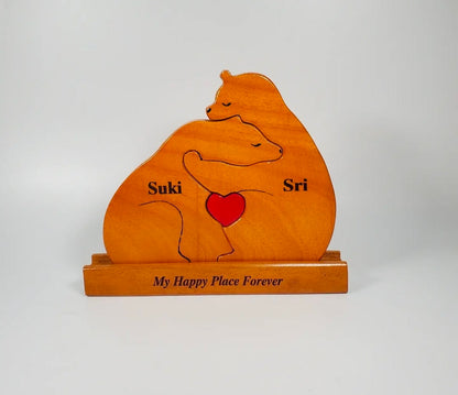Personalized wooden name puzzel For Baby Couple Kids