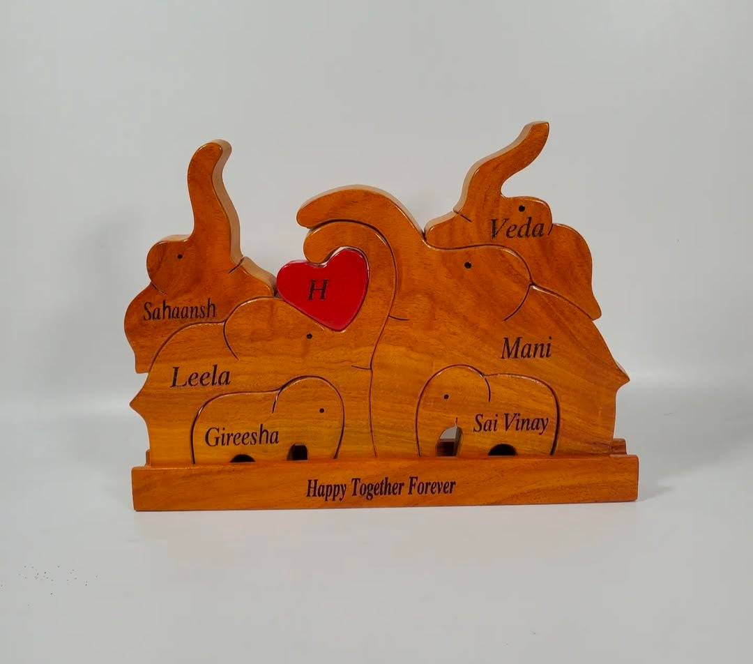 Personalized wooden name puzzel For Baby Couple Kids