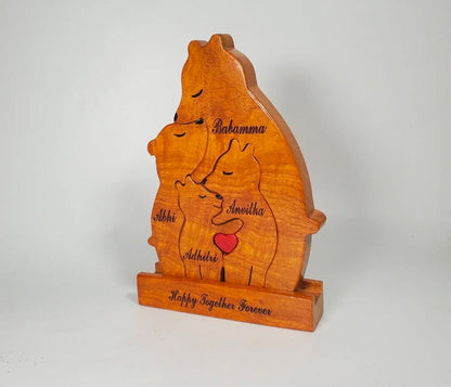 Personalized wooden name puzzel For Baby Couple Kids