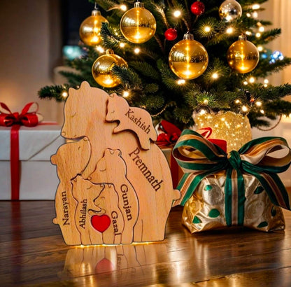 Personalized wooden name puzzel For Baby Couple Kids