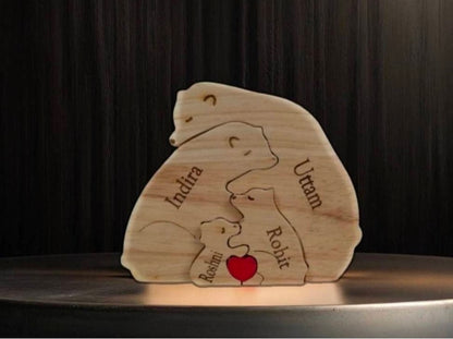 Personalized wooden name puzzel For Baby Couple Kids