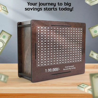 Unique MDF Piggy Bank with Custom Photo and Name